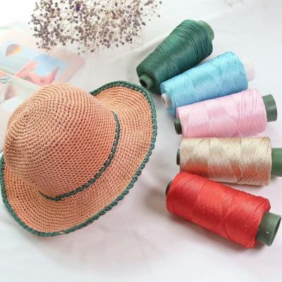 China ZENGLONG 16S Anti-bacteria Polyester Yarns 100% Crochet Band Yarn 1ply 2mm Thick 250g/roll 38 Colors Hand Knitting Yarn for sale