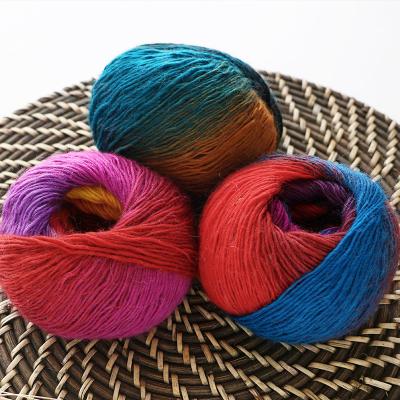 China Anti-pilling ZENGLONG 100% wool yarn 2mm 1ply 50g dyed for crocheting hand knitting yarns wholesale 8 colors knitted fancy wool yarn for sale