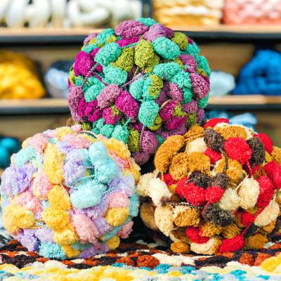 China ZENGLONG Yarn 100% Polyester 150g Blackberry Yarn Ball Fancy Colored Yarn Crochet Fancy Hand Knitting Yarns For Cushion Mat for sale