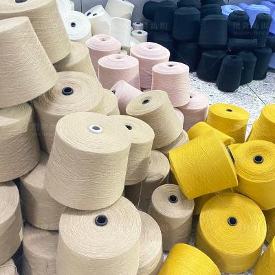 China Wholesale ZENGLONG 50% anti-pilling 28% polyamide 22% PBT anti-static acrylic blend yarn fancy dyed 18S/2 angora core spun yarn for sale