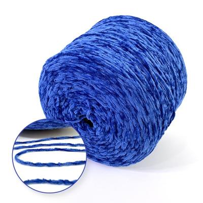 China ZENGLONG 1/2.5Nm Anti-Bacteria Dyed Elephant Warm Fancy Polyester Chenille Yarn Velvet Chenille Colorful Knitting Weaving Yarns 100% Shiny for sale