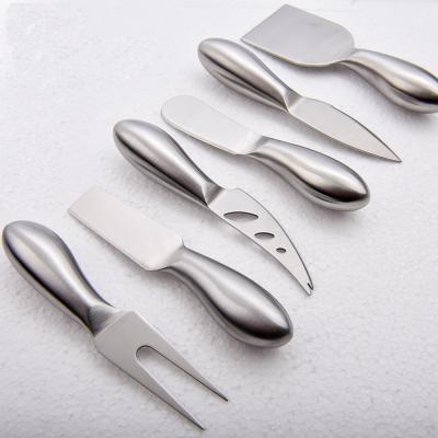 China Sustainable Cheese Utensils Butter Knife 6pcs Stainless Steel Cheese Kitchen Tool With Gift Box for sale