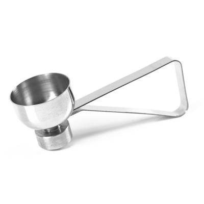 China Viable Egg Shell Topper Opener Stainless Steel Egg Cookie Cutter Kitchen Restaurant For Boiled Raw Egg for sale