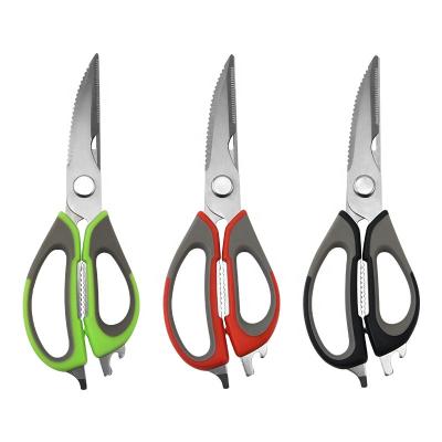 China Multifunctional Home Kitchen Kitchen Scissors for Cutting Vegetables, Fish, Nuts, Seafood with Plastic Handle for sale