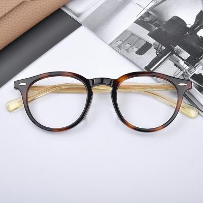 China 2022 Vintage Trendy Acetate Frame, New Design Custom Logo Fashion Acetate Glass Optical Frame Frame for sale