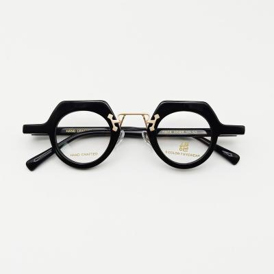 China Neutral Optical Eyeglasses Spectacle Frames Fashion Round Eyewear Acetate Eyewear Eyeglasses Frames Fashionable Eyeglasses for sale