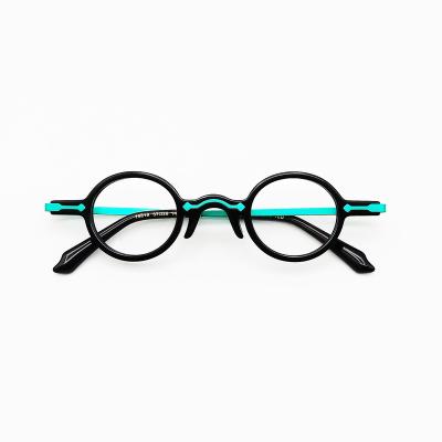 China Fashionable Optical Frame Round Neutral Coloredacetate Small Eyewear Frame Optical Frames Glasses Frames for sale