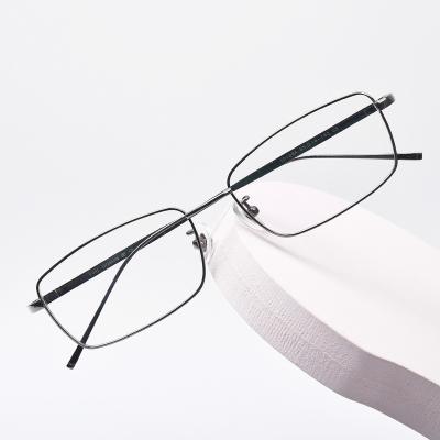 China High quality pure titanium eyeglasses man optical sight glass frames fashionable classic optical frames eyewear for sale