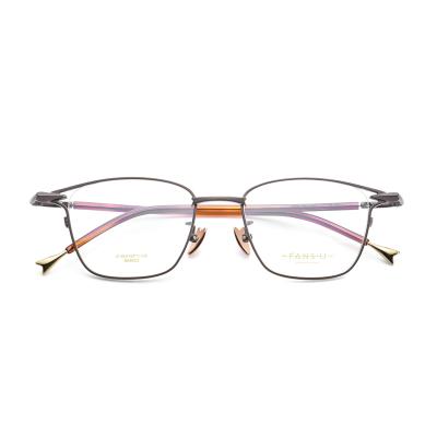 China Fashionable optical frame comparable to Japanese designer brands eyewear give display props elaborate on titanium details optical frames eyewear frames for sale