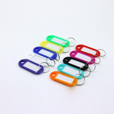 China Plastic Custom Car Key Private Label Key Chain Key Tag Pendant Name With Soft Luggage Rubber For Hotel Handbags Can Write Label for sale