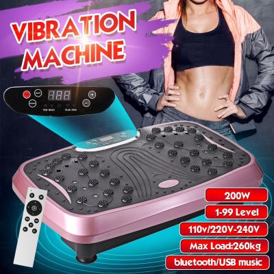 China Exercise 260KG Universal Fitness Slim Vibration Machine With Resistance Bands Vibration Polishing Machine for sale