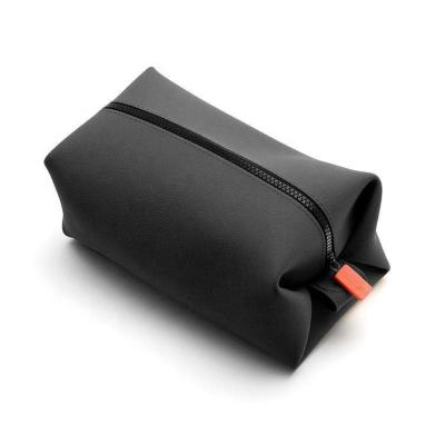 China Durable Foldable Cosmetic Pouch Waterproof Travel Silicone Bag Purse Makeup Toiletry Cosmetic Bag For Man Travel Pouch Storage Bags for sale