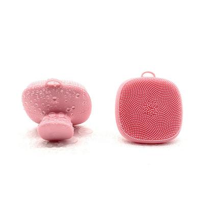 China EXFOLIATING Silicone Face Scrubber Manual Exfoliator Sweep Mini Manual Facial Cleansing Brush Soft Pad Face Cleanser For All Skin Types for sale