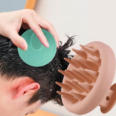 China Waterproof Custom Logo Hair Scalp Massager Silicone Scalp Hair Massage Shampoo Brush For Women for sale