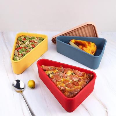 China Wholesale Microwavable Food Storage Box Silicone Pizza Storage Container Reusable Surplus Expandable Food Bowl With Lids for sale