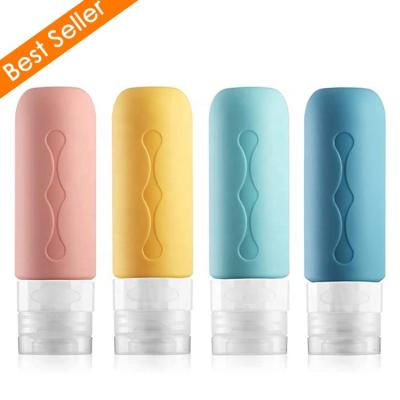 China Outdoor Wholesale Success 90ml/3oz Travel Bottle Kit Accessories Portable Travel Container Silicone Leakproof Bottle Set for sale