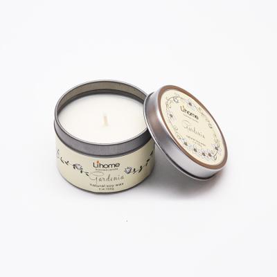 China Birthdays Customized Private Logo 100g Perfume Metal Tin Candle Making Machines in South Africa Roman Aromatic Candle for sale