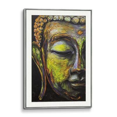 China Traditional Buddha Painting Wall Art Canvas Wall Art 3D Giclee View Printed Tracing Texture That Looks Like Hand Painted Oil for sale