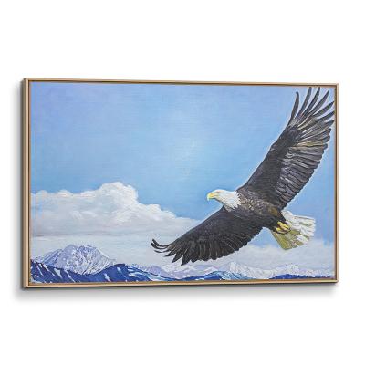 China Classic Soaring Eagle canvas oil painting for living room, Modern home office decor wall art 3D oil paintings pinturas views for sale