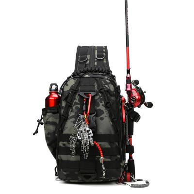 China Multifunctional Large Capacity Waterproof Tactical Backpack Increasing Multifunctional Messenger Bag Fishing Boat Outdoor Durable Bag Fishing Bag for sale