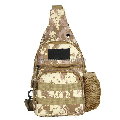 China Water Proof Fashion Camouflage Battle Chest Bag Outdoor Travel Sports Bag Increase Single Shoulder Bag Camping With USB Port for sale