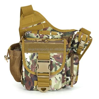 China Outdoor Waterproof Portable Camouflage Camera Tactical Sports Bag Camouflage Water Proof Camping Waist Bag for sale