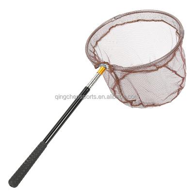 China Wholesale Collapsible Eye Telescopic Dense Color Head Stainless Steel Hanging Rod Netting Glue Netting Diameter 30cm Head Netting for sale