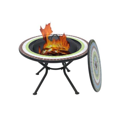 China Stored Outdoor Multifunctional Ceramic Top Outdoor Fire Table for sale