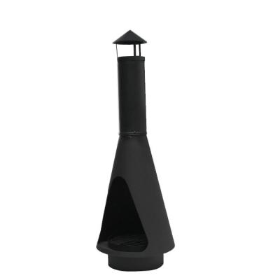 China Cone Steel Wood Stored Burning Heating Common Chimenea With Waterproof for sale