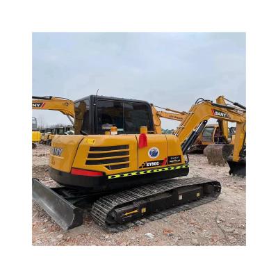 China Strong Power Used Mining Earth Moving Good Working Condition Sany Sy60c 6ton Crawler Excavator For Sale for sale