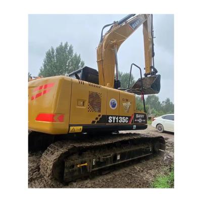 China Original China used sy135c mid-size crawler excavator machinery SY135C digger sany 0.22 hot sale for sale