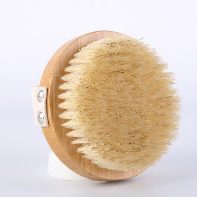 China All Natural Private Label Bamboo Bath Brush Natural Wooden Body Brush Exfoliating Body Brush for sale