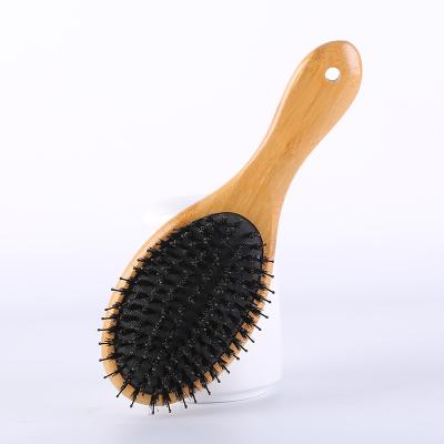 China Nondisposable Wide Handle Hair Brush Environmental Protection Natural Bamboo Stiffens Airbag Comb for sale