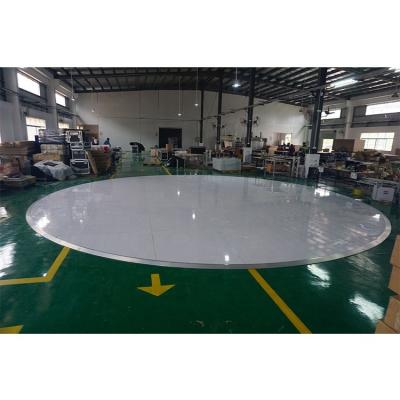 China Light Romantic White Round Dance Floor For Sale for sale