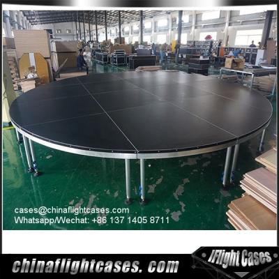 China Portable / Movable / Interlocking Truss Stage Custom 6 M Circular Round Portable Stage Platform for sale