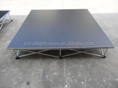 China Easy To Assemble And Carry Lightweight Cheap 1m x 1m Stage Board With 20cm Height Folding Riser for sale