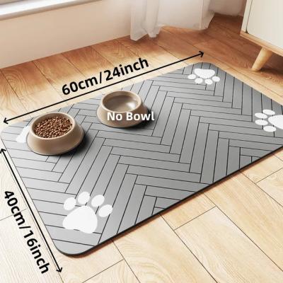 China Premium Waterproof Pet Feeding Mat - Absorbent Placemat for Dog & Cat Food Bowls for sale