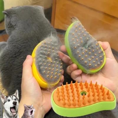 China 3-in-1 Electric Pet Grooming Brush with Spray Function for sale