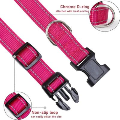 China Premium Reflective Dog Collar - Adjustable Safety Nylon Collar for All Dog Breeds for sale