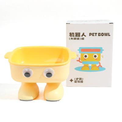 China Professional 300ML Pet Feeding Bowl – Patented Big Eye Robot Design, Anti-Spill, Neck Protection, Retail & Wholesale Ready for sale