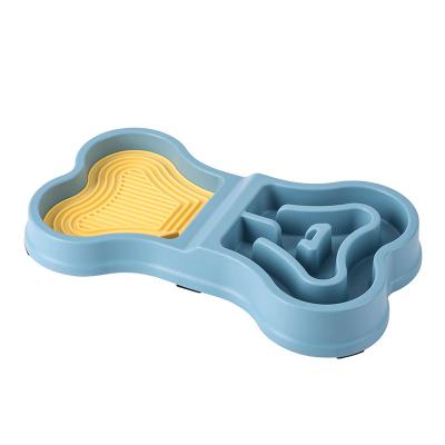 China 2-in-1 Pet Slow Feeder Puzzle Bowl | Anti-Bloat Dog Feeding Mat with Lick Pad | Veterinary-Recommended Design for Healthy Digestion | 34.7cm Premium PP for sale