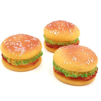 China Realistic Squeaky Burger Toy for Pets - Durable Chew Toy for Cats and Dogs - Wholesale Pet Supplies for sale