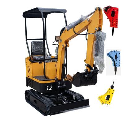 China Farms Earth Micro Displacement Machinery 1.2ton 0.8ton Mini Excavator With Free Bucket For Sale for sale