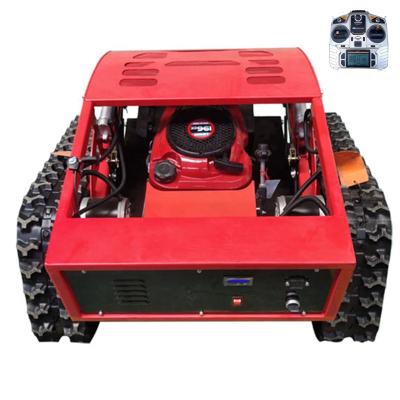 China Original Factory 2-Stroke Mini Slope Mower Lawn Mower Wheel Remote Control Lawn Mower for sale