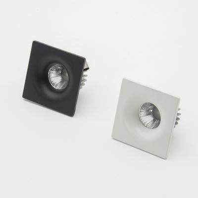 China Downlights Square Mini Downlight Housing Empty Parts Housing 48mm 3W Recessed Led Spotlight Cut 35mm for sale