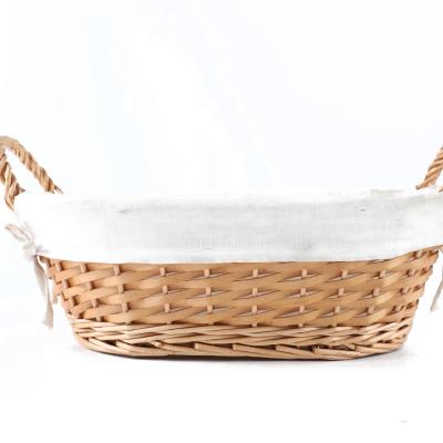 China Handmade Bamboo Wicker Tidying / Storage Storage Basket With Handles for sale