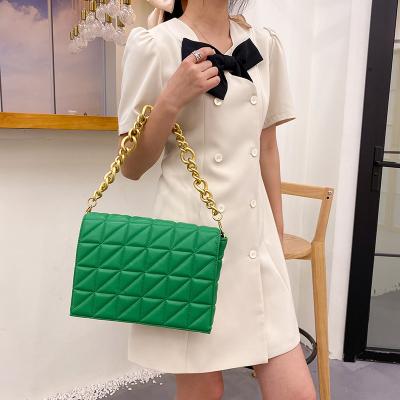 China Fast Shipping PU Fashion Rhombus Bags Women Chain Handbags Ladies Brand Shoulder Leather Luxury Handbags For Women for sale