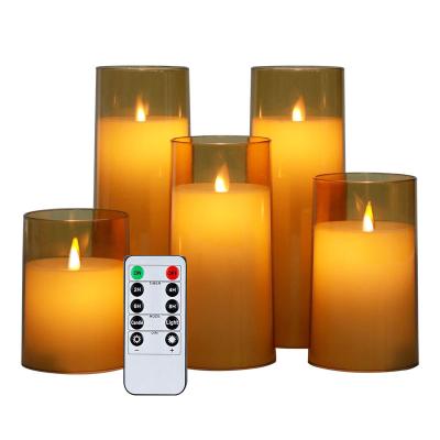 Cina Candele a colonna LED a luce gialla per la decorazione domestica Batteria 2 X Batteria AA Occasione Altro in vendita