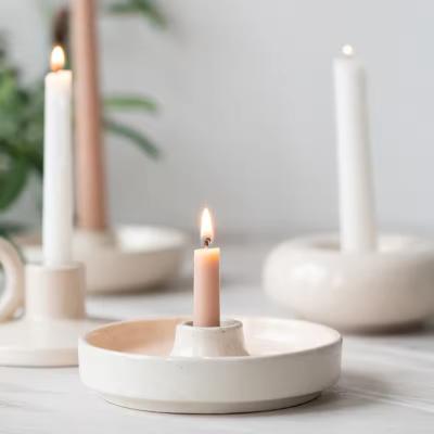 China Nordic Decorative Table Dinning Porcelain Ceramic Candlestick for sale