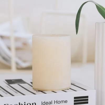 China Decorative Candles Smokeless Clean Burning Unscented Pillar Candles for sale